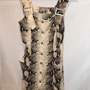 Asos Button Down Wide Spaghetti Strap Midi Dress | Size 6